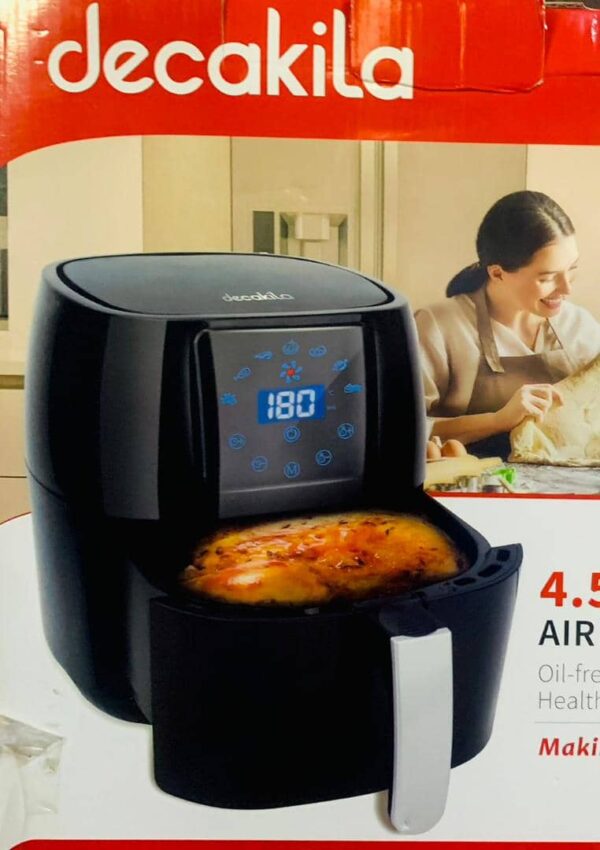 AIR FRYER DECAKILA A AIR DIGITALE 2PIECES 4,5LITRES NOIR KEEC039B